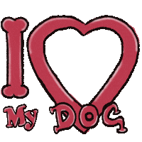 Dog Love Sticker by Ewiartt