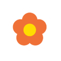 Flower Orange Sticker by Zipcar