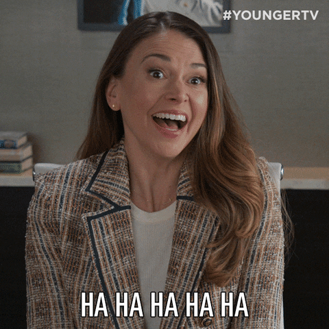Sutton Foster Laughing GIF by TV Land