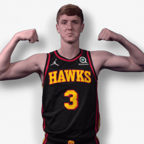 Flexing Kevin Huerter GIF by Atlanta Hawks