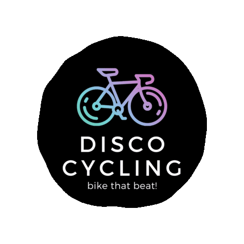 disco cycling Sticker