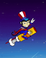Excited Independence Day GIF by Rockin Monkey