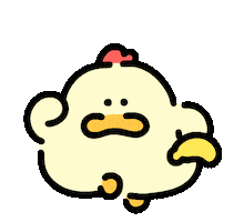 Chicken Character Sticker