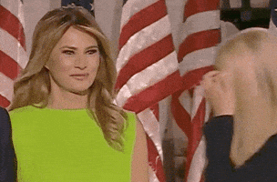 Melania Trump Stare GIF by GIPHY News