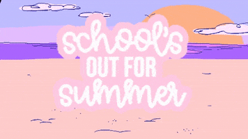 Schools Out First Day Of Summer GIF by MOODMAN