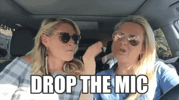 drop the mic funny moms GIF by Cat & Nat