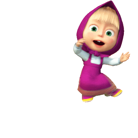 Happy Dance Sticker by Masha and The Bear for iOS & Android | GIPHY