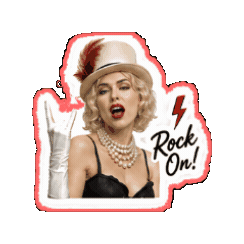 Rock On Nura Sticker by NewRadiusRecords