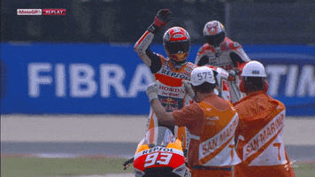 Marc Marquez Hello GIF by MotoGP