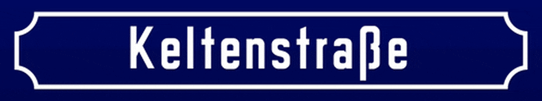 Straßenschild Keltenstrasse GIF by Lulububu Software GmbH