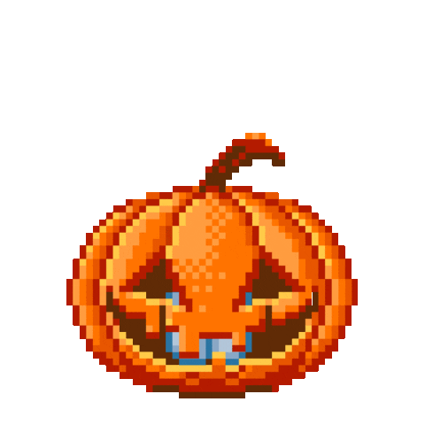 Pixel Halloween Sticker by Pixibit ■ Ritratti grigliati