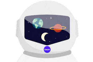 Space Planet Sticker by Beam