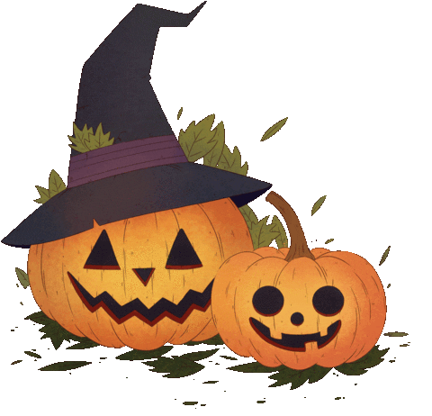 Halloween Pumpkin Sticker for iOS & Android | GIPHY