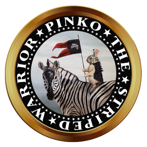 Warrior Zebra Sticker by PINKO