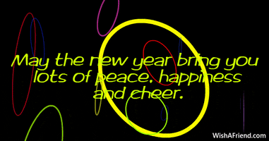 New Year Happiness GIF by wishafriend