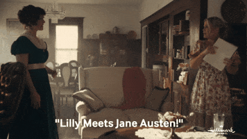 Shocked Jane Austen GIF by Hallmark Channel