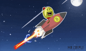 To The Moon Bitcoin GIF by Mr.Cryply