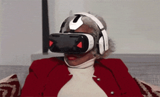 shocked virtual reality GIF