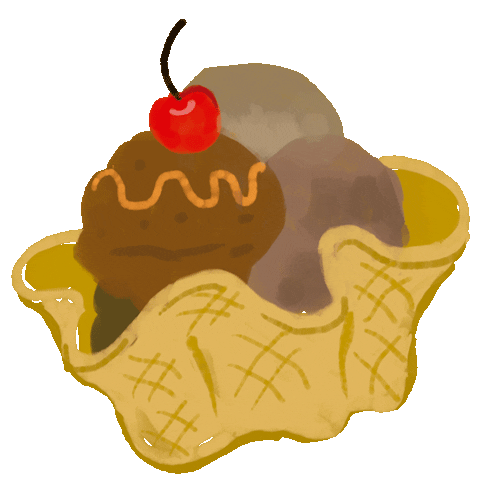 Ice Cream Chocolate Sticker
