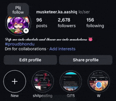 Please Follow GIF