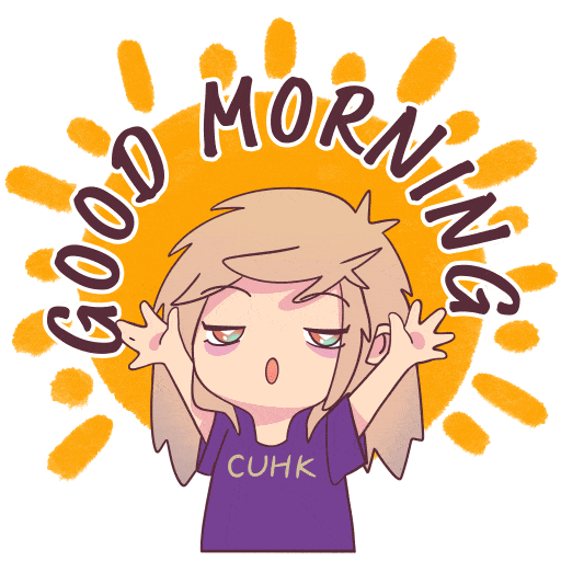 Back To School Morning Sticker by CUHK