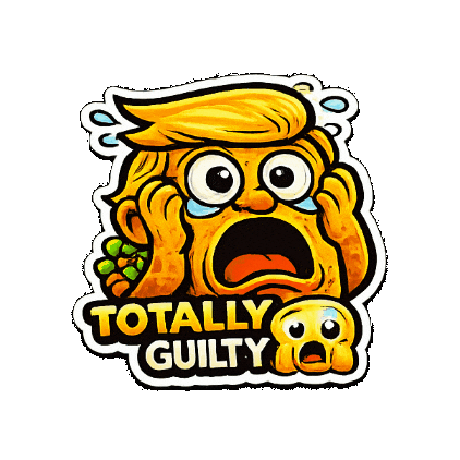 Cartoon Character Trump Sticker