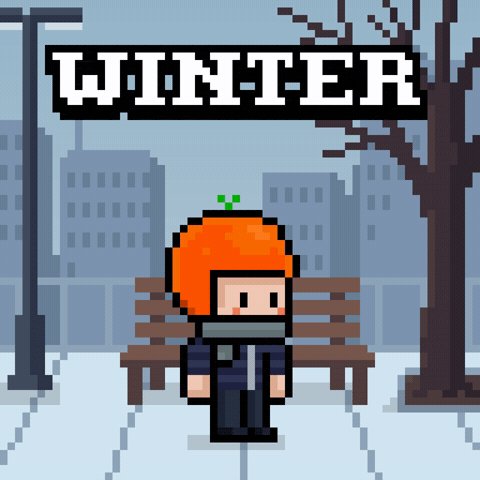 Winter Pixel Art GIF by CoinEasy