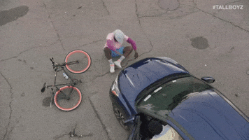 Car Crash Cyclist GIF by TallBoyz