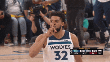 Be Quiet Nba Playoffs GIF by NBA