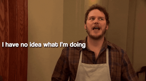 andy dwyer i have no idea what im doing GIF