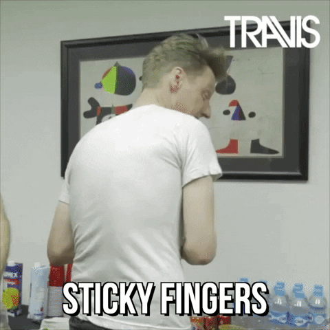 Stealing Wash Hands GIF by Travis