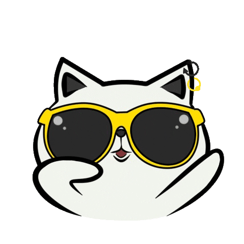 Happy Cat Sticker by 480Hz