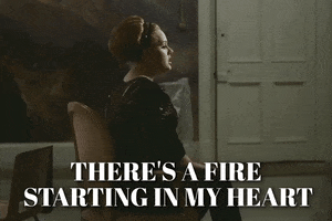 On Fire GIF by Adele