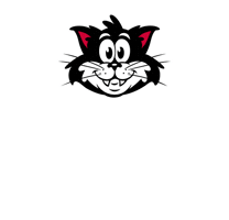 Black Cat Meow Sticker by Ted & Herb