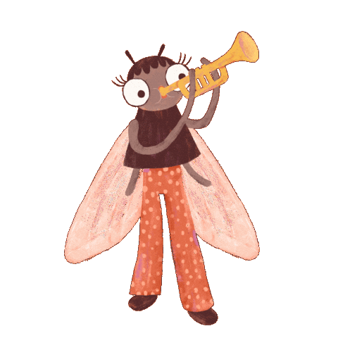 Fly Jazz Sticker by pomelody