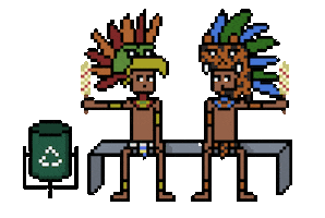 Mexico 8Bit Sticker by Alex Mendiola