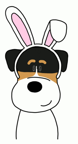 Easter Bunny Dog GIF