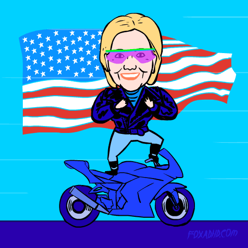 bow down hillary clinton GIF by Animation Domination High-Def