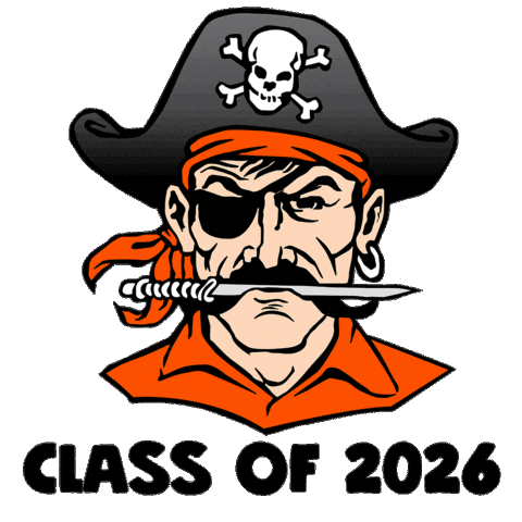 Graduation Pirates Sticker by Putnam City Schools