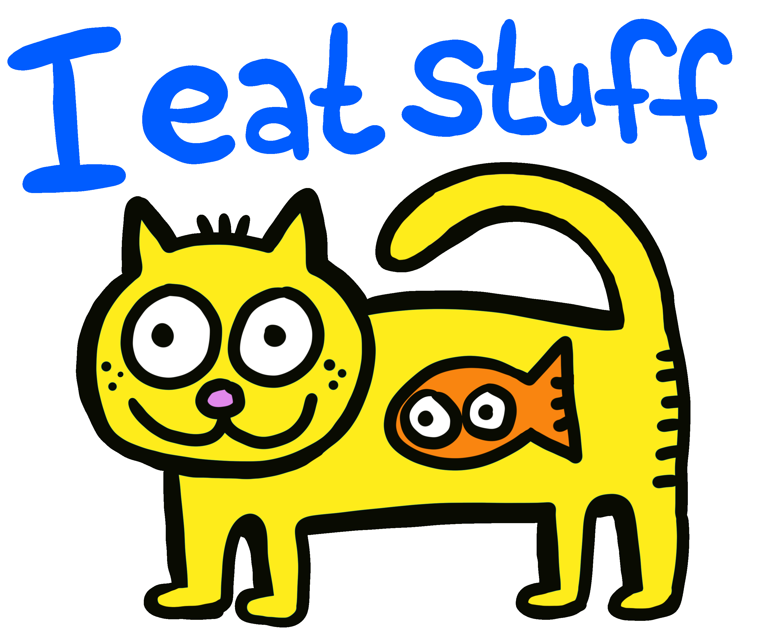 Cat Eat Sticker by Jelene for iOS & Android GIPHY
