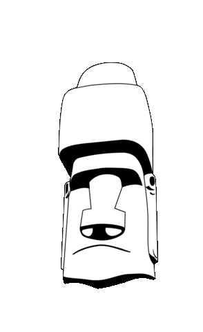 il moai Sticker