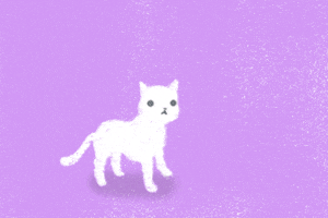 Excited White Cat GIF by Rincoronki