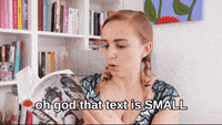 Reading Cant See GIF by HannahWitton