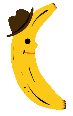 Fruit Banana Sticker by rhonturn