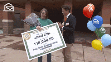 Surprise Bigcheck GIF by Publishers Clearing House