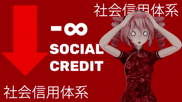 Kasane Teto Social Credit GIF