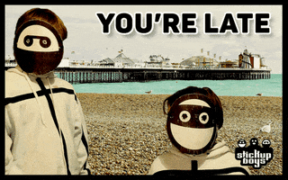 Brighton You Are Late GIF by Stick Up Music