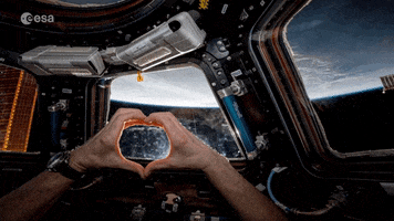 International Space Station Love GIF by European Space Agency - ESA