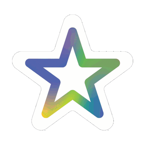 Rainbow Star Sticker by eBay