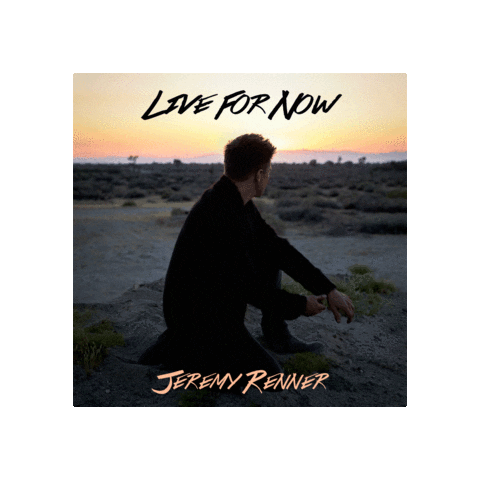 Living Live For Now Sticker by Jeremy Renner